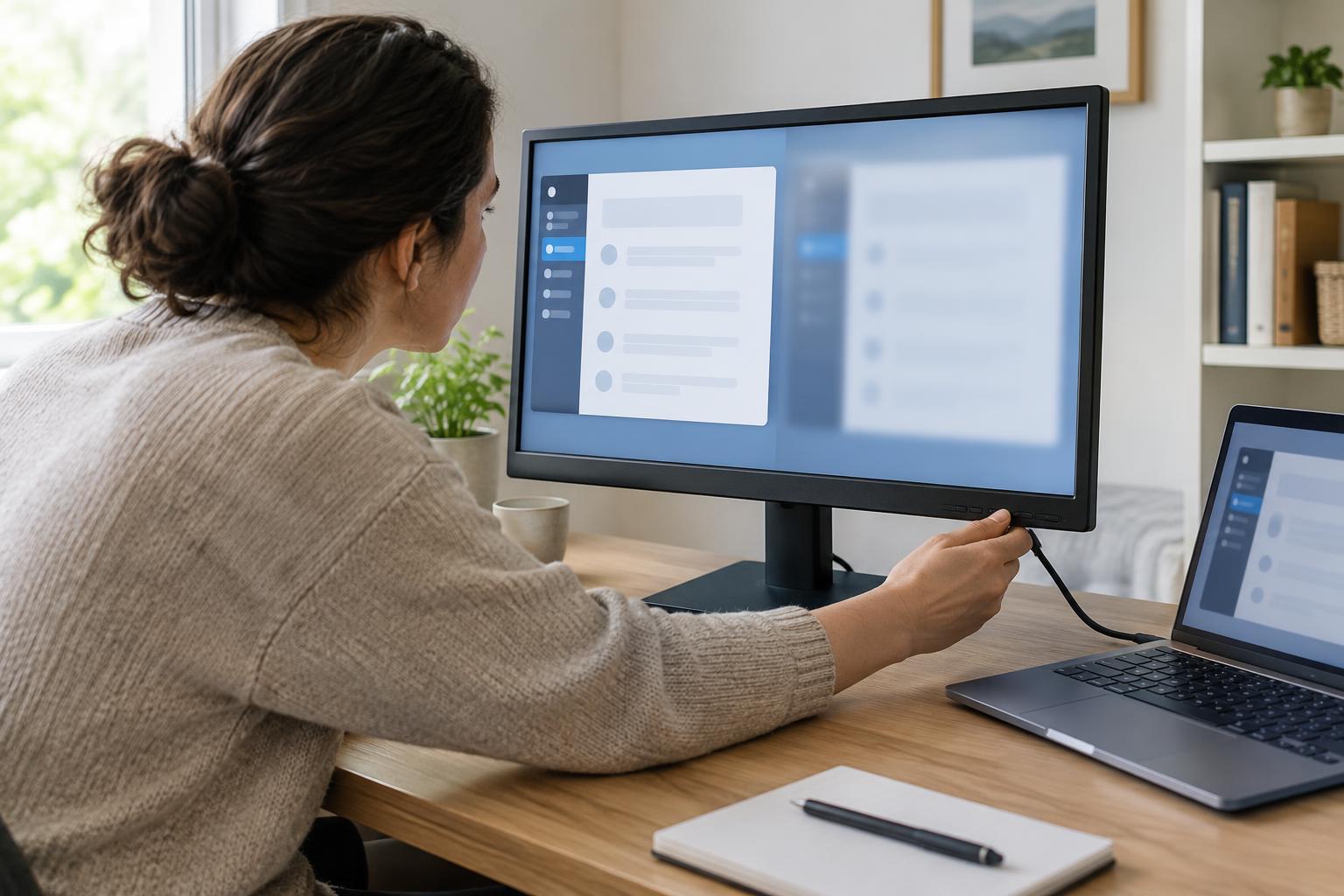 Blurry Text on an External Monitor: How to Check Resolution and Scaling