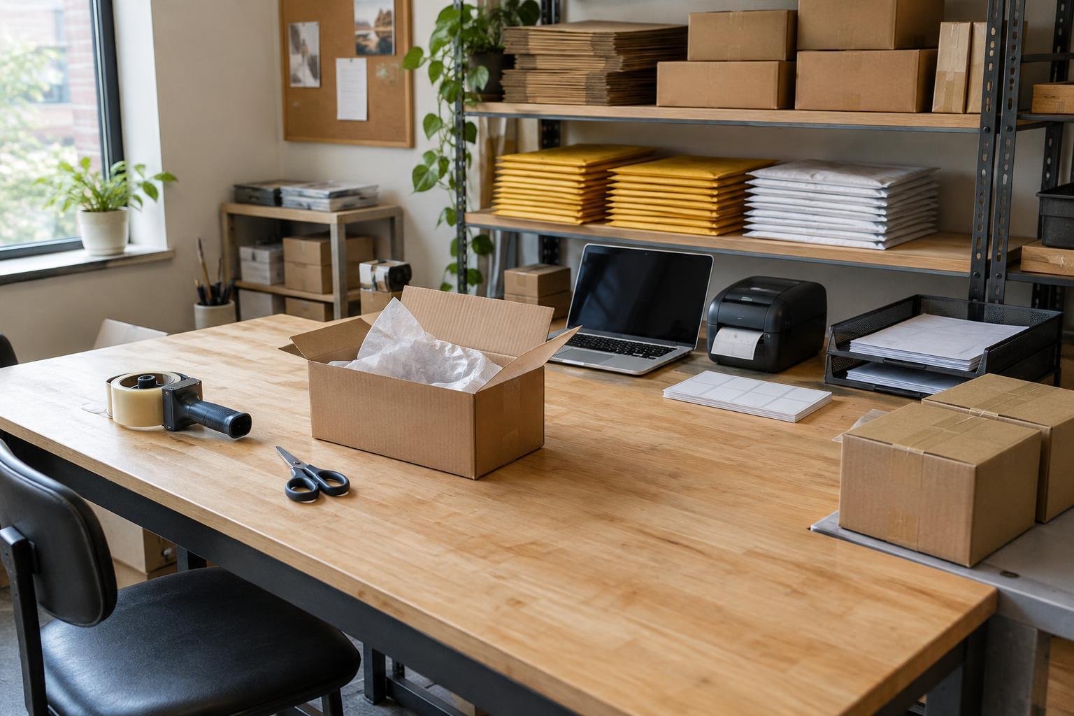 How to Set Up a Packing and Shipping Station in a Small Office