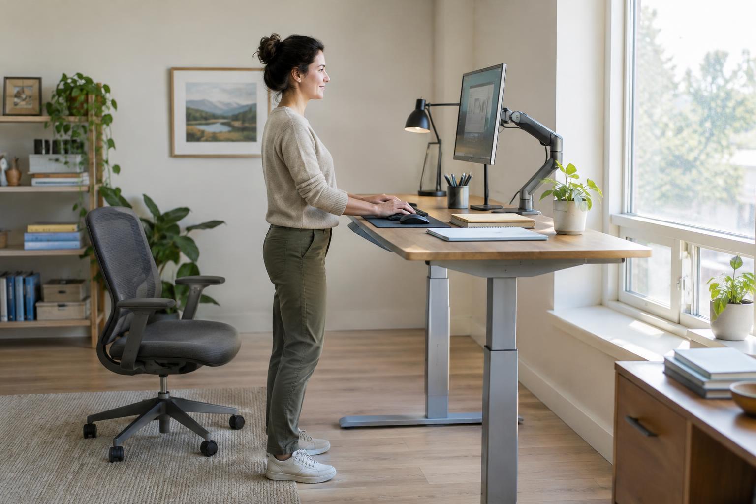 Sit-Stand Desk Setup: Finding Comfortable Heights and Changing Positions